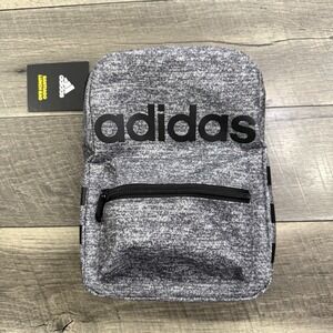 Adidas Santiago Insulated Lunch Bag Cooler Top Handle Jersey Onyx Grey Black NWT